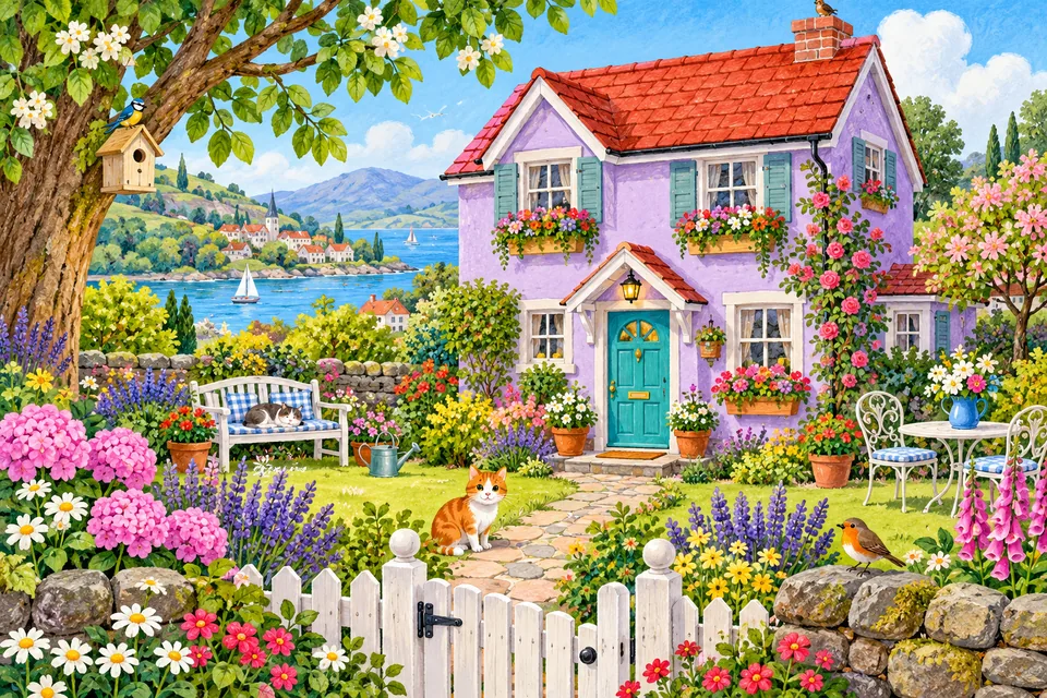 The Little House: colourful illustrated puzzle
