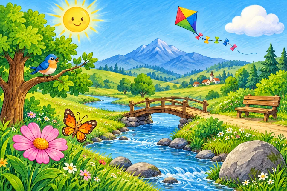 Countryside objects to discover in Word Search and Find